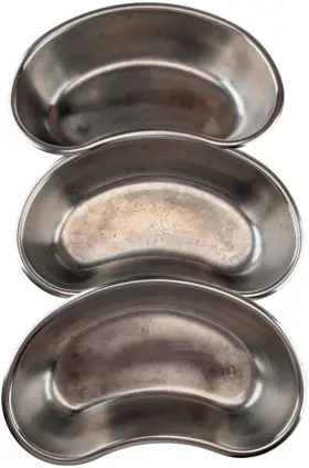 88560 Vollrath Stainless Steel Kidney Basins Set Of 3 Usa 12oz Small