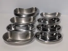 Mds1959012 Vollrath Lot Of 11 Stainless Steel Konig And 88600 Kidney Basins