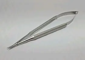 04-4281 W. Lorenz Yasargil Micro Scissors Bayonet Curved Up 7 Inch Length