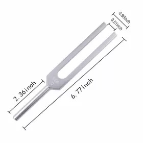 7.97646e Wanqin 11 Tuning Fork 528 Hz With Silicone Hammer And Cleaning Cloth For D #3