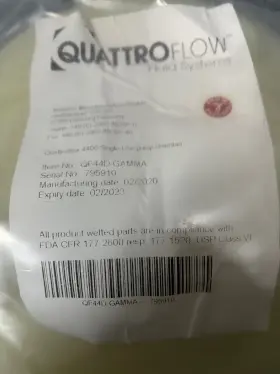 Qf44d-gamma Waters Acquity Qf44d Quattroflow 4400 Single Use Pump Chamber
