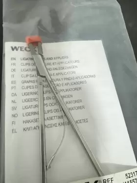 523178 Weck Hemoclip Traditional Ligating Clip Applier Large Rightangled Jaw 11 Inch #3