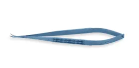 Sl2007.2 Wexler Micro Scissors - Curved 10mm Vannas Blades Flat Handle Titanium 7.125ftft 18cm