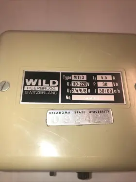Mtr-3 Wild Heerbrugg Mtr 3 Regulated Microscope Power Supply See Description #3