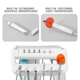 Zh117002008 Woodpecker Dental Unit Delivery Cart Air Compressor/woodpecker I Led Ii Curing Light Scaler #3