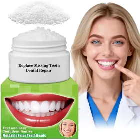 Xlmcwt 762349602849 Moldable False Teeth Beads - Temporary Tooth Repair Kit Fix Broken Chipped Te