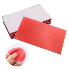 Yfeiqi 934758546137 17pcs Red Dental Wax Sheets Base Plate For Dentist 1.3/2mm Thickness Ca