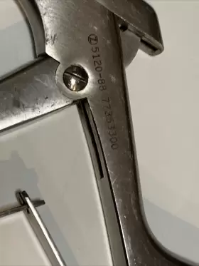 5120-88 Zimmer Articular Surface Inserter W Germany Stainless Forceps Vet Tool #3