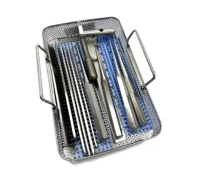 350476 Zimmer Aesculap Kmedic Fl653r Lot Of Cobbs Curettes Lambotte Osteotomes And Acl Tray C4