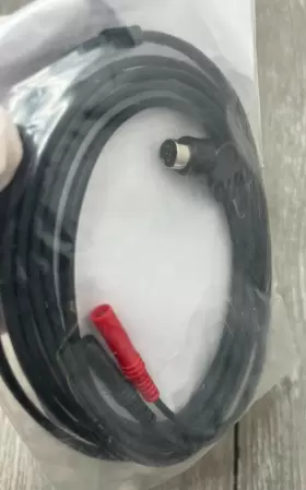 Wpc-266 Zmi Electronics Electrotherapy Leadwire 2.2m 2mm Male Plug X2 Black #2
