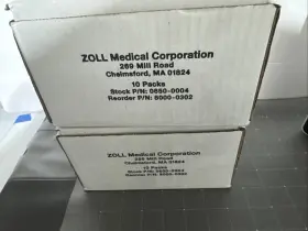 0650-0004 Zoll 10 Packs Of Original Ecg Ekg Z Fold Recording Thermal Paper