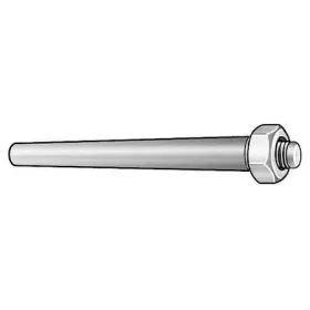 8-24x Zoro Select 2uhd1 Taper Pin Thrd 3/8-24x 2 1/16 Pk5