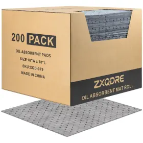 Xqd-079 Zxqdre Oil Absorbent Pads 16 Inch X 18 5.5 Oz Heavy Duty Polypropylene M