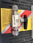 Ball Valve, H6800SSL3/8ICSS, Ham-let, 3/8", Stainless Steel 316, Let-lok ( New ). Fixed Price $89.00.