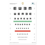 Ucansee E/snellen Eye Visual Acuity Chart 11X22/9/14 Inch. Fixed Price $7.39.