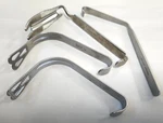 Lot Of 4 Aesculap Mouth Gag Blades - OM236R (X2), MA608R, MB600R. Fixed Price $59.99.