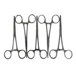 Jarit, Ref 105-230, Lot Of 5, Kocher Forceps, X Teeth, 1/2 Inches. Fixed Price $125.00.