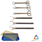 Linvatec Circular Rasp + Cortical Punch Instrument Set With V. Meuller Case. Fixed Price $175.00.