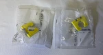 Pair Of Aesculap JG331 Silicone Clamp W Fixation 25MM Sterilization Insert. Fixed Price $50.00.