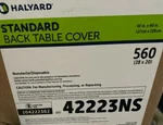Halyard Health 42223NS Standard Back Table Cover, Non-sterile, 1,120 Covers Cs. Fixed Price $1499.99.