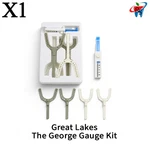 1X Great Lakes The George Gauge Kit With 2MM 5MM Bite Forks Autoclavable. Fixed Price $379.00.