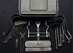 30 Pc V. Mueller Long & Deep Open Abdominal Surgical Instrument Tray W/ Case. Fixed Price $1350.00.