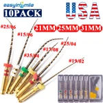 10PK Dental Rotary Files X3 Pro Gold Endodontic Engine Niti 21/25/31MM. Fixed Price $134.90.