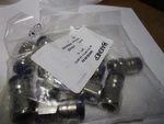 Aignep Usa Female Pipe, 3/8 In, Tube/mnpt, Brass, PK10. Fixed Price $50.00.