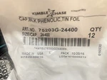 Kimble Chase 75203G-24400 Polyethylene Liner 24-400 (12PKS 144 CAPS(U11. Fixed Price $39.99.