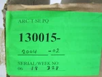 Hanovia Ultraviolet Lamp 130015-2004-02 Nsmp. Fixed Price $300.00.