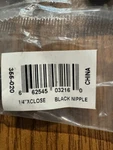Lot Of 22 Legend Value 1/4" X Close Black Nipple 355-020. Fixed Price $22.50.