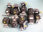 Lot (6) 1/2 & 3/4" Tri-clamp Itt Pure-flo Sanitary Ss Actuated Valves B10. Fixed Price $125.00.