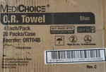 Medichoice ORT04B Strerile Pre-washed O.r Towel Blue Exp 2026 Single Use Pack. Fixed Price $97.90.