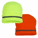 Pyramex Hi-vis Knit Cap With Reflective Stripe One Size Fits Most Lime Orange. Fixed Price $12.79.