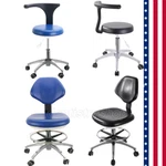Azdent Dental Medical Doctor's Stool Adjustable Mobile Chair Pu Hard Leather. Fixed Price $87.99.