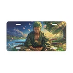 One Piece License Plate Roronoa Zoro Samurai Meditation Anime Decor Car Front. Fixed Price $24.49.