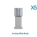 5X Dental Lab Wide Body Analog Standard Int Hex Platform Fixture 5.0MM. Fixed Price $31.90.