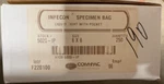 Com-pac 5020-IP Infecon Specimen Bag 6X6 Liquid Tight With Pocket, Quantity 250. Fixed Price $29.00.