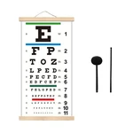 Noyoc Snellen Eye Chart With Wooden Frame For Exams 22"L 11"W, Multicolor. Fixed Price $19.94.
