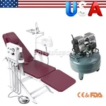 Azdent Portable Dental Chair +turbine Unit /mobile Compressor 24L Tank. Fixed Price $313.65.