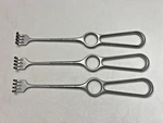 Set Of Aesculap BT254R Volkmann Retractors 8X19MM Blunt 4-PRONGS 8-3/4" Length. Fixed Price $135.00.