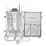 Goard Portable Dental Mobile Unit With Air Compressor Scaler Curing Light 4H Usa. Fixed Price $915.79.