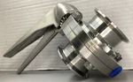 Vne 2.5IN Manual Sanitary Butterfly Valve Epdm Seat 316L (B197). Fixed Price $200.00.
