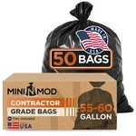 Contractor Garbage Bags 55 Gallon Heavy Duty 50 Count Construction H.... Fixed Price $56.08.