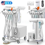 Portable Dental Mobile Delivery Unit With Air Compressor Curing Light Scaler 4H. Fixed Price $947.21.