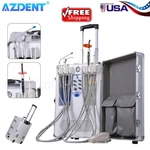 Portable Dental Delivery Mobile Unit System Suction Syringe Air Compressor 4HOLE. Fixed Price $1055.12.