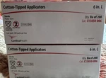 Sterile Cardinal Health Cotton-tipped Applicators New Box 400 Pk. 800 Total. Fixed Price $39.99.