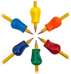 Pencil Grips Pack Of 6 Multicolor Ergonomic Writing Aid For Kids And Adults. Fixed Price $15.09.