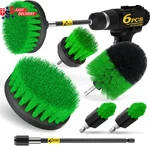 6-PACK Drill Brush Power Scrubber Cleaning Kit Green Extended Long Attachment Se. Fixed Price $17.17.