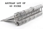 Aesculap Lot Of 40 BH135R,BH145R Hemostatic Crile Curved Forceps Serrated 5.5". Fixed Price $269.00.